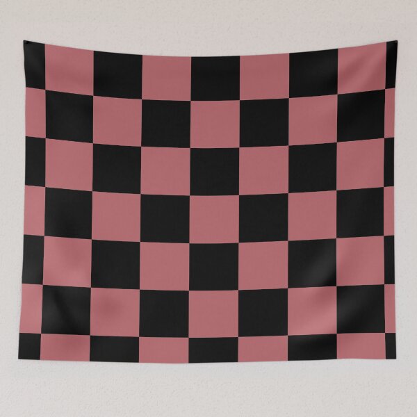 Item preview, Black Pink Checkerboard Pattern Pairs 2023 COTY Terra Rosa DE5096 designed and sold by ColorOfTheYears.