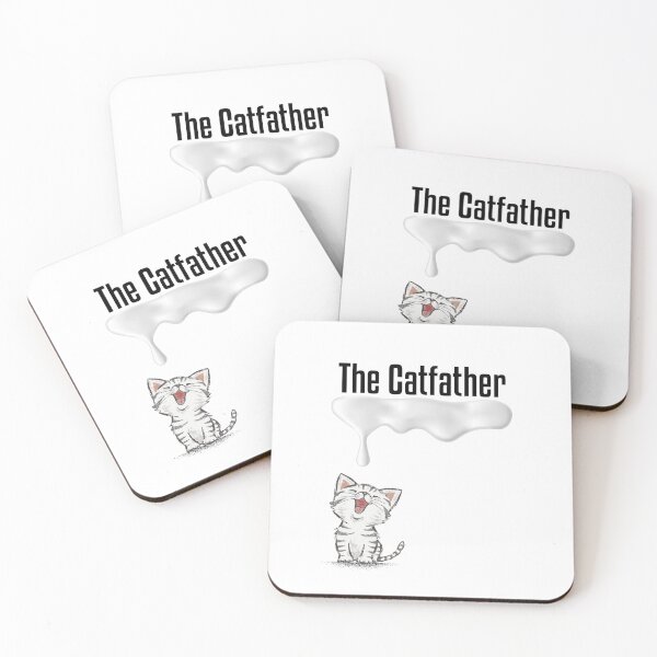 Item preview, The Catfather design with similed cat drinking milk designed and sold by Kubala.