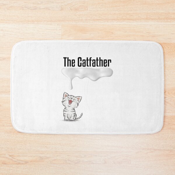 Item preview, The Catfather design with similed cat drinking milk designed and sold by Kubala.