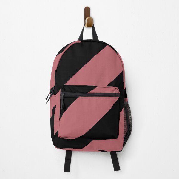 Item preview, Black Pink Classic Diagonal Stripe Pattern Pairs 2023 COTY Terra Rosa DE5096 designed and sold by ColorOfTheYears.