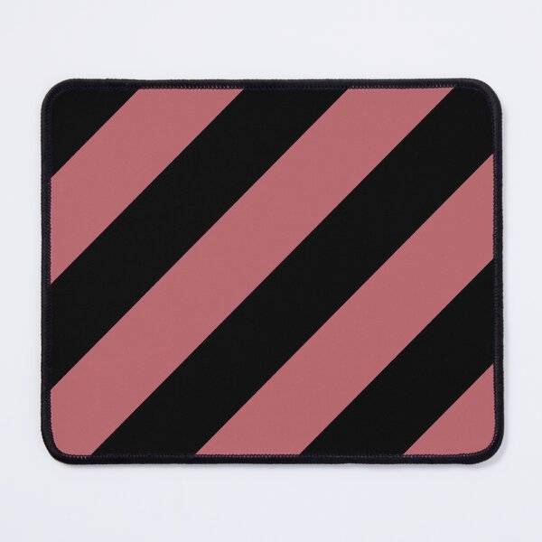 Item preview, Black Pink Classic Diagonal Stripe Pattern Pairs 2023 COTY Terra Rosa DE5096 designed and sold by ColorOfTheYears.