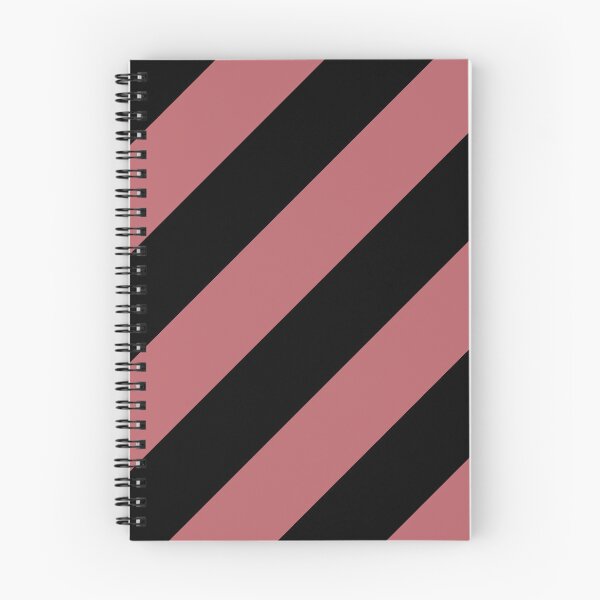 Item preview, Black Pink Classic Diagonal Stripe Pattern Pairs 2023 COTY Terra Rosa DE5096 designed and sold by ColorOfTheYears.