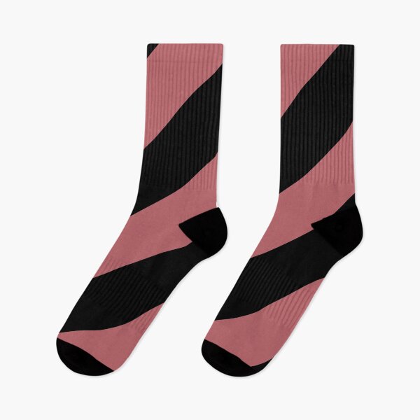 Item preview, Black Pink Classic Diagonal Stripe Pattern Pairs 2023 COTY Terra Rosa DE5096 designed and sold by ColorOfTheYears.
