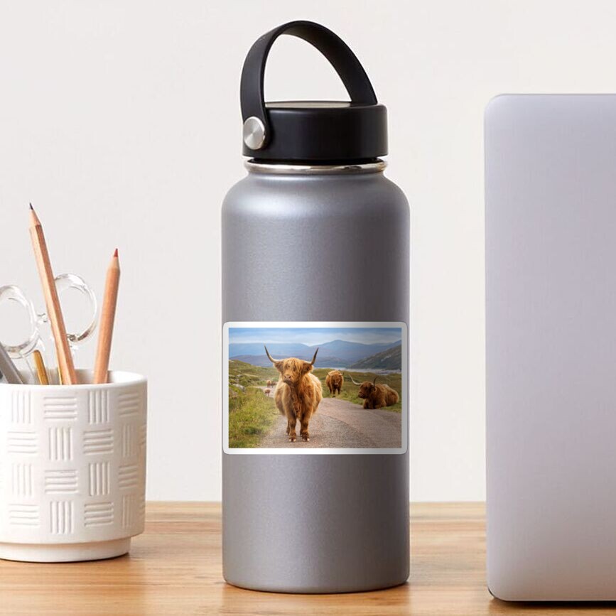 Vista previa del artículo con la obra «Pegatina», diseñado y vendido por PhotosEcosse.