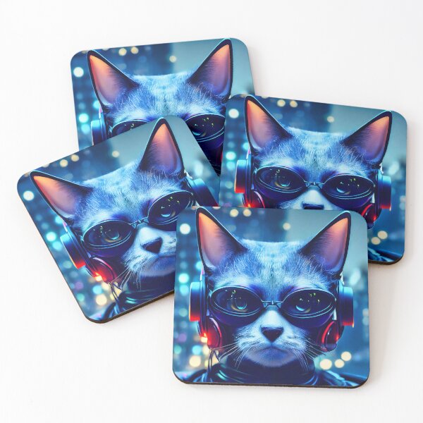 Item preview, Cyberpunk Cat 10 - Anime Kawaii Cartoon Art designed and sold by lematworks.