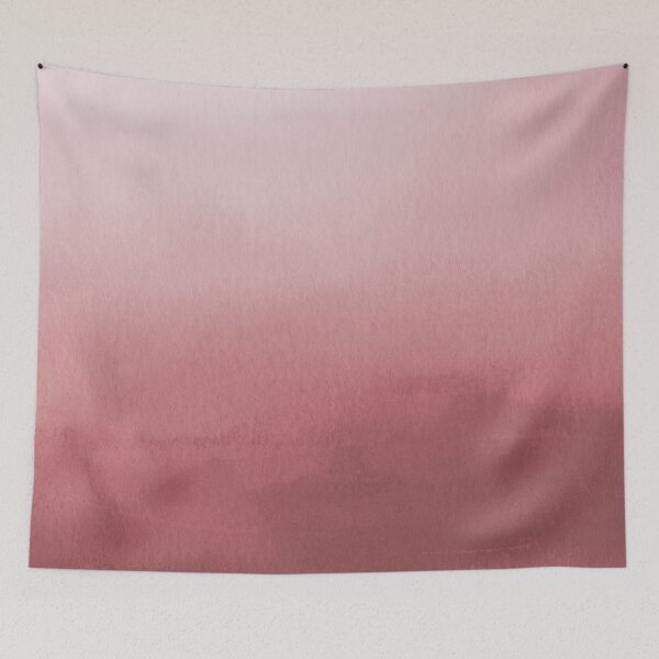 Item preview, Pink Watercolor Ombre Gradient Blend Abstract Pairs 2023 COTY Terra Rosa DE5096 designed and sold by ColorOfTheYears.