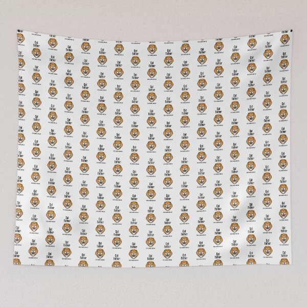 Item preview, Cat Father Life is Better with Cat design with angry lion designed and sold by Kubala.
