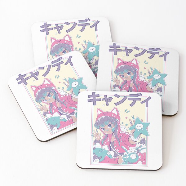 Item preview, Cute anime girl wearing a hoodie and plush toys designed and sold by Rob-Son.
