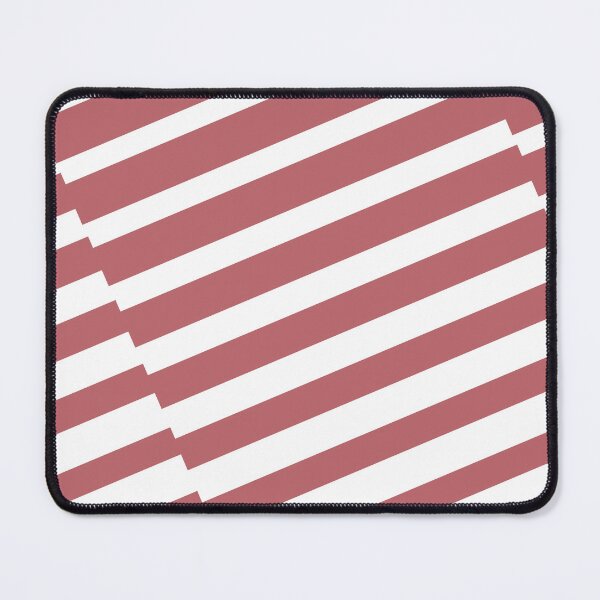 Item preview, Pink White Diagonal Offset Stripe Pattern Pairs 2023 COTY Terra Rosa DE5096 designed and sold by ColorOfTheYears.