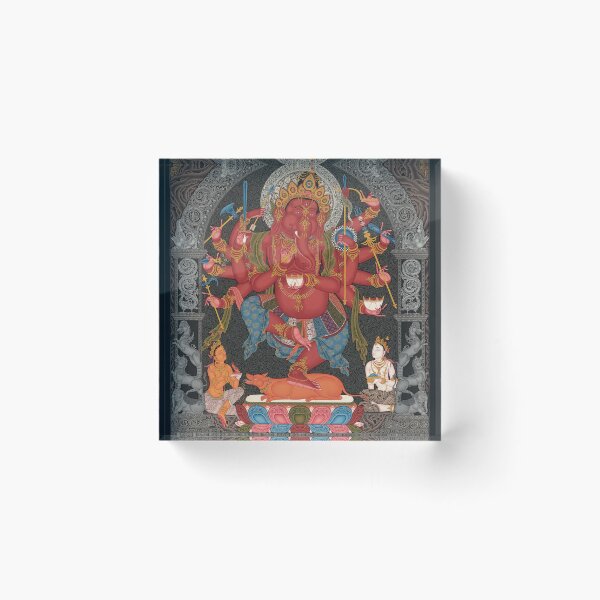Item preview, Mandala 127 Red Twelve Armed Ganesh Sakya designed and sold by GuyBlank.