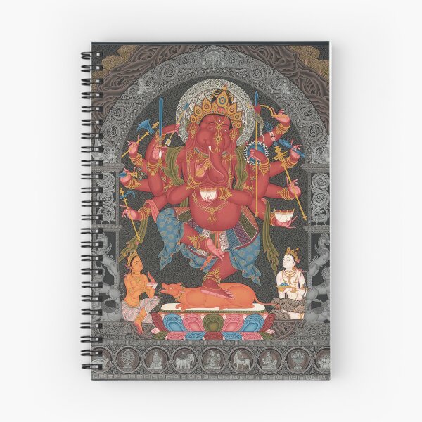 Item preview, Mandala 127 Red Twelve Armed Ganesh Sakya designed and sold by GuyBlank.