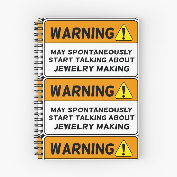 Item preview, Funny warning jewelry maker joke jeweler gift designed and sold by MetalicBabe.