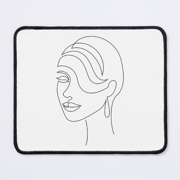 Item preview, Abstract drawing line art lady designed and sold by LineArtDrawing.