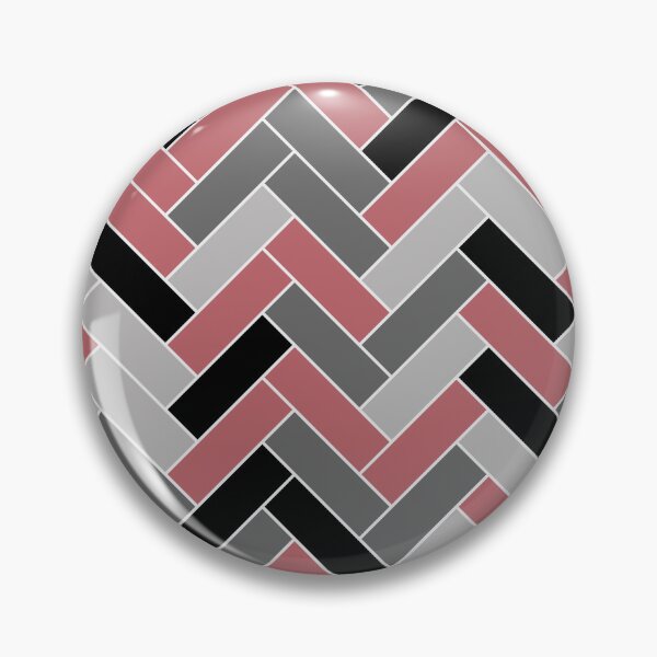 Item preview, Pink Black Gray Herringbone Pattern Pairs 2023 COTY Terra Rosa DE5096 designed and sold by ColorOfTheYears.