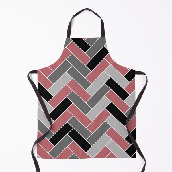 Item preview, Pink Black Gray Herringbone Pattern Pairs 2023 COTY Terra Rosa DE5096 designed and sold by ColorOfTheYears.