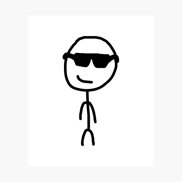 Stickman meme funny Photographic Print for Sale by StickyMann