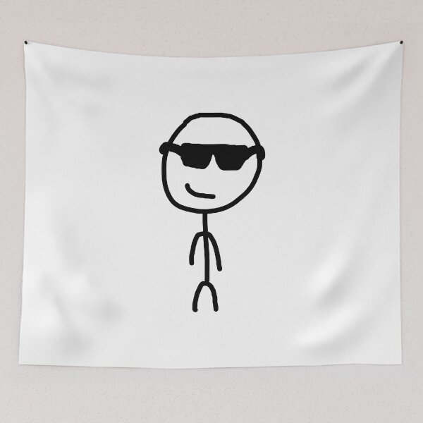 Item preview, Stickman with black glasses designed and sold by StickyMann.