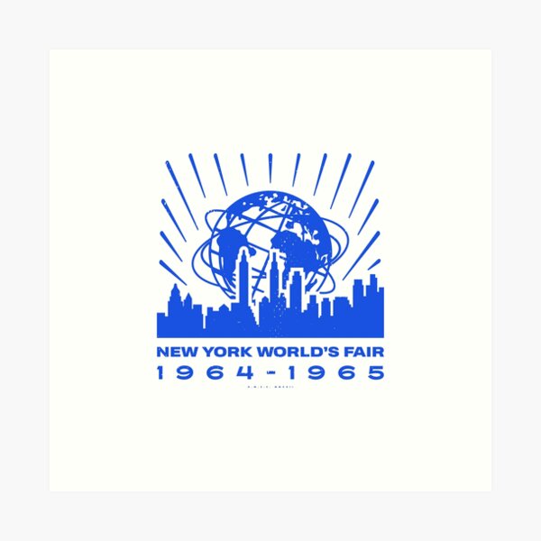 Item preview, 1964-65 New York World's Fair - Skyline (Blue) designed and sold by deadmansupplyco.