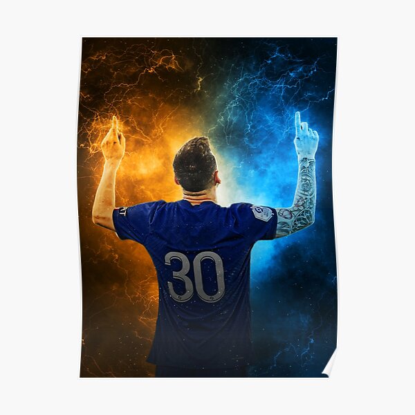 CELEBRACIÓN DE GOL DE LIONEL MESSI Póster