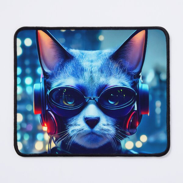 Item preview, Cyberpunk Cat 10 - Anime Kawaii Cartoon Art designed and sold by lematworks.