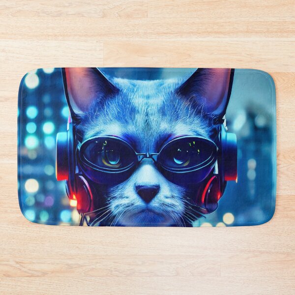Item preview, Cyberpunk Cat 10 - Anime Kawaii Cartoon Art designed and sold by lematworks.