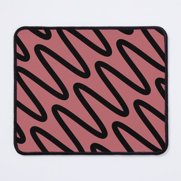 Item preview, Black Pink Minimal Diagonal Zigzag Stripe Pattern Pairs 2023 COTY Terra Rosa DE5096 designed and sold by ColorOfTheYears.
