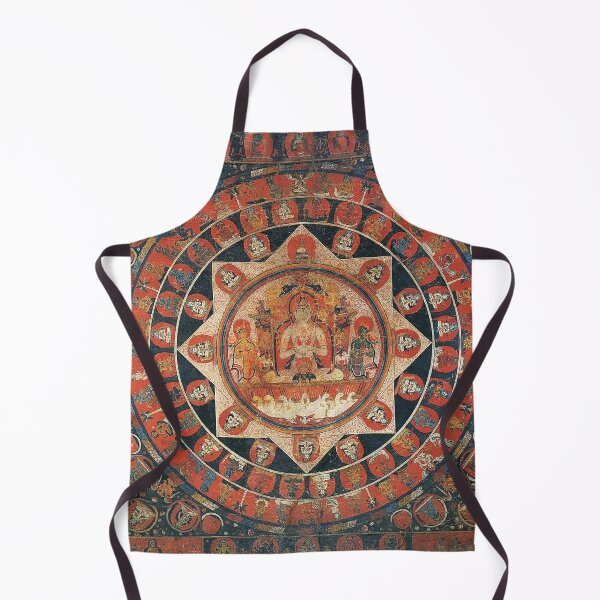 Item preview, Mandala 128 Moon God Chandra Nepal 1400 designed and sold by GuyBlank.