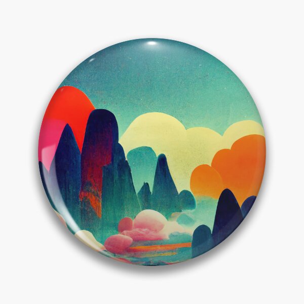 Artikelvorschau, Bunte Bergkette Dreamscape entworfen und verkauft von PeanutArtCorner.