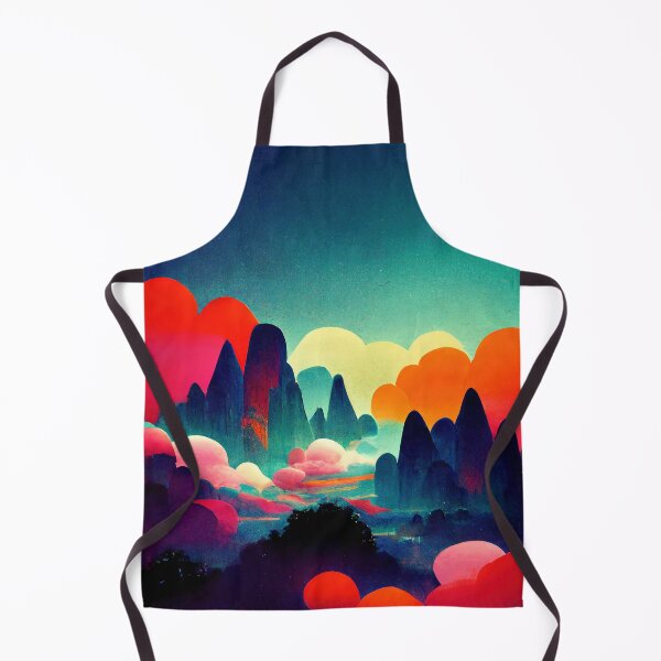 Item preview, Colorful mountainrange Dreamscape designed and sold by PeanutArtCorner.