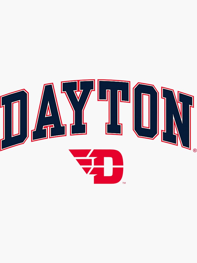 “Dayton Flyers Arch Over Logo Officially Licensed” Sticker for Sale by