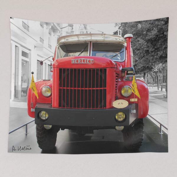 Item preview, red truck designed and sold by AHELENE.
