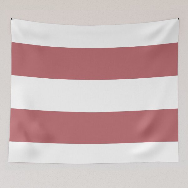 Item preview, Pink White Minimal Horizontal Stripe Pattern Pairs 2023 COTY Terra Rosa DE5096 designed and sold by ColorOfTheYears.