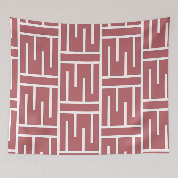 Item preview, Pink White Minimal Line Art Pattern 3 Pairs 2023 COTY Terra Rosa DE5096 designed and sold by ColorOfTheYears.