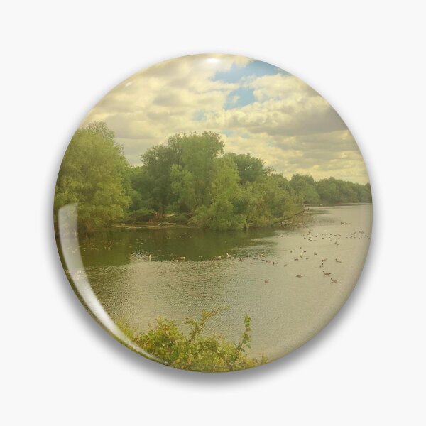 Item preview, Abberton Reservoir with random birds designed and sold by Ben Hattrell.