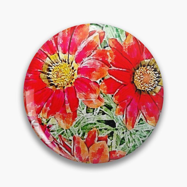 Item preview, Red and orange Gazanias designed and sold by Floral-Art.