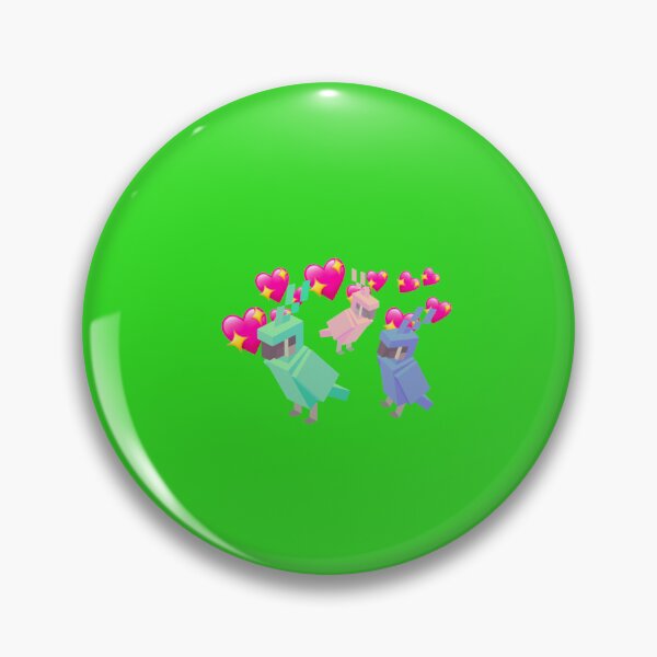 Item preview, Minecraft bird parrots Kawaii cute designed and sold by GeovaGoodwin.