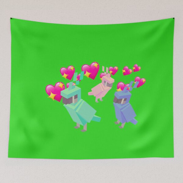 Item preview, Minecraft bird parrots Kawaii cute designed and sold by GeovaGoodwin.