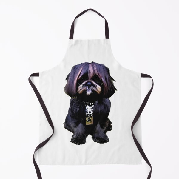 Item preview, Cute Black Lhasa Apso Tibetan Dog designed and sold by sermskr.