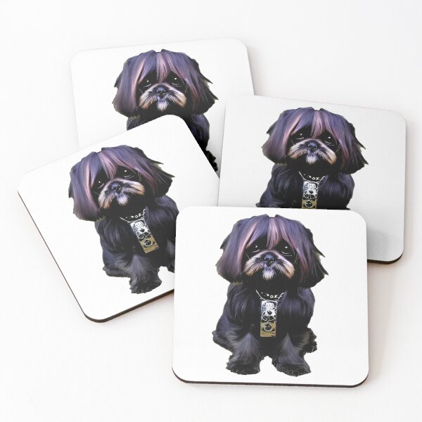 Item preview, Cute  Black Lhasa Apso Tibetan Dog designed and sold by sermskr.
