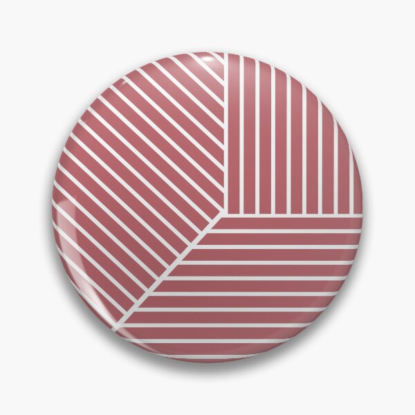 Item preview, Pink White Minimal Modern Stripe Pattern Pairs 2023 COTY Terra Rosa DE5096 designed and sold by ColorOfTheYears.