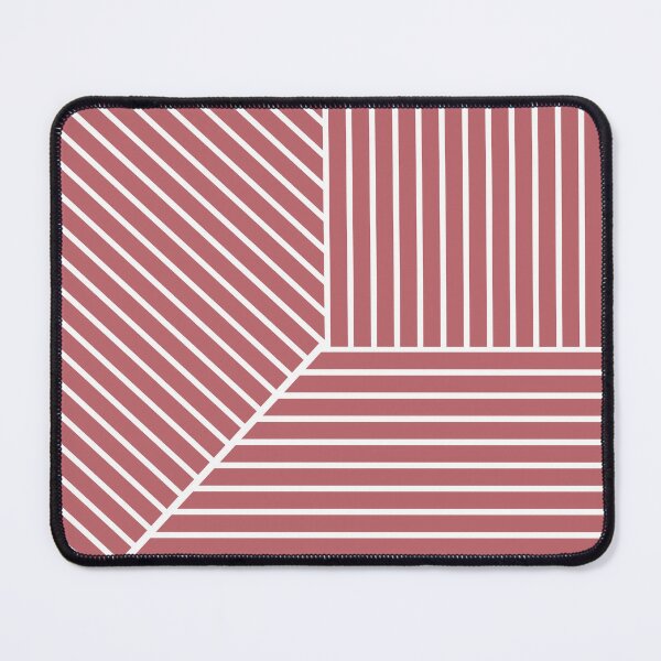 Item preview, Pink White Minimal Modern Stripe Pattern Pairs 2023 COTY Terra Rosa DE5096 designed and sold by ColorOfTheYears.