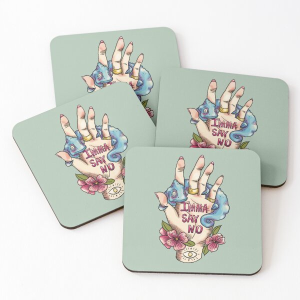 Item preview, Mental Health colorful statement 'Imma Say No' designed and sold by Sanne-Marie Kohlmann.