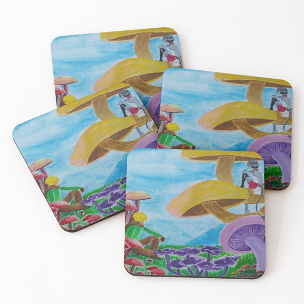Item preview, Mushroom sunny forest | love | watercolor cute art designed and sold by LeoVaMi.