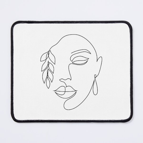 Item preview, Abstract drawing line art lady designed and sold by LineArtDrawing.