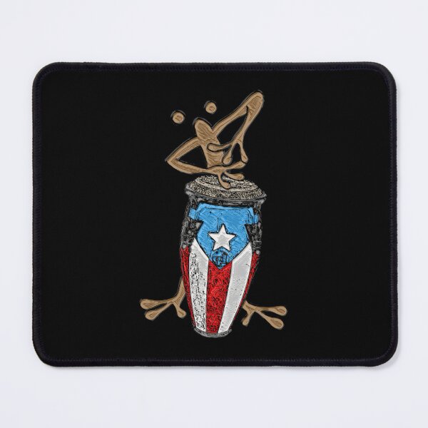 Item preview, Coquí Taíno playing the Puerto Rican Flag Conga designed and sold by SoLunAgua ..