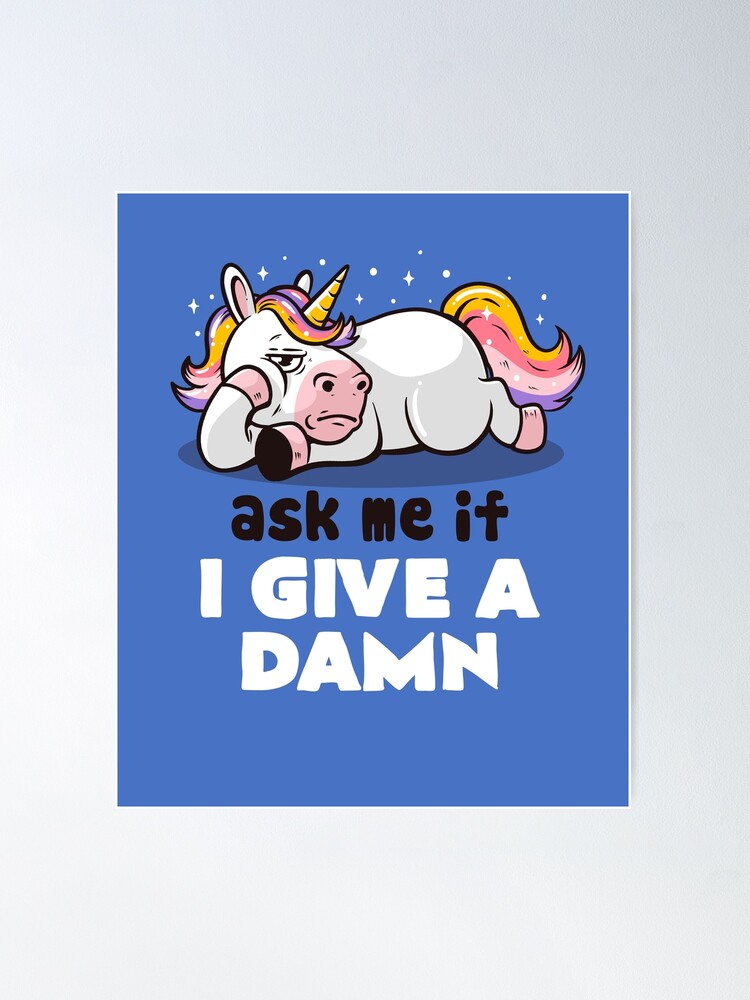 Funny Unicorn Gifts  I will shank you Poster for Sale by