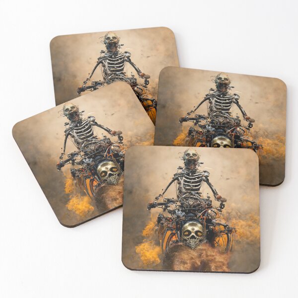 Item preview, Abstract surreal digital wall art poster: Devil Rider Halloween designed and sold by DigitalDreamArt.