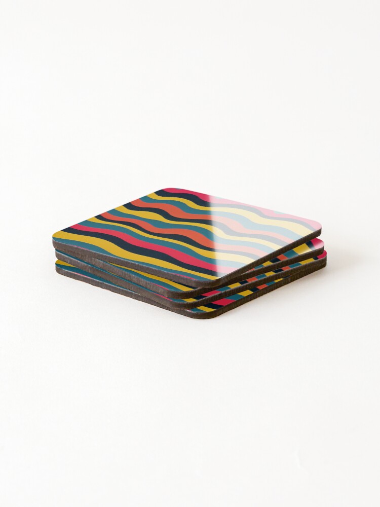 Thumbnail 4 of 5, Coasters (Set of 4), Psychedelic Patterns designed and sold by BlueIntel.