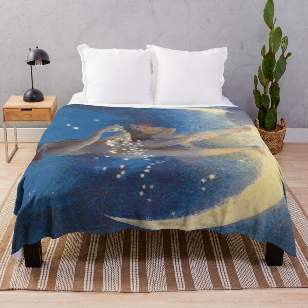 Item preview, Spring Scattering Stars Edwin Blashfield Moon Goddess Fantasy designed and sold by VintageArchive.