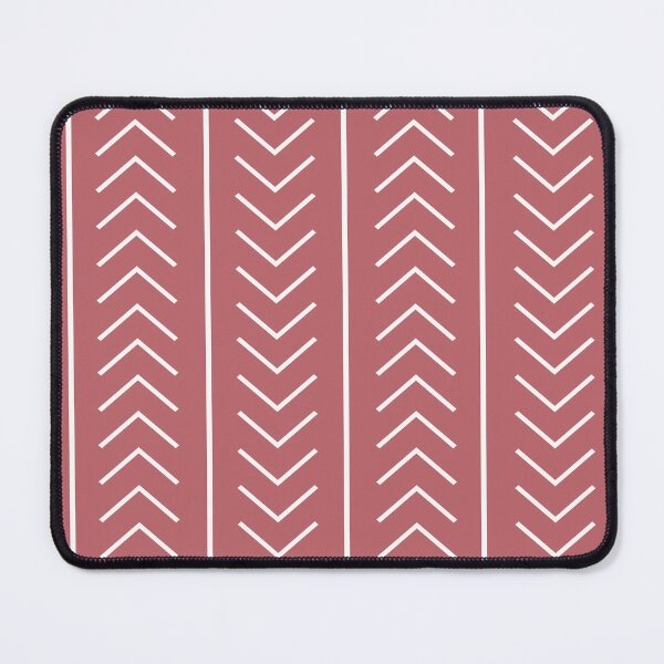 Item preview, Pink White Modern Stripe Chevron Pattern Pairs 2023 COTY Terra Rosa DE5096 designed and sold by ColorOfTheYears.